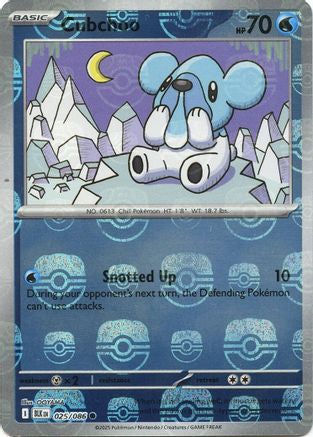 Cubchoo (Master Ball Pattern) 25 - SV Black Bolt Holofoil