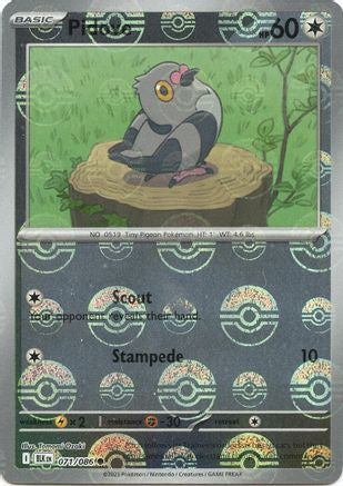 Pidove (Poke Ball Pattern) 71 - SV Black Bolt Holofoil