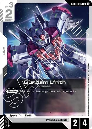 Gundam Lfrith (GD01-086) - Newtype Rising