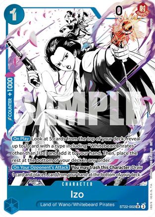 Izo (Parallel) (ST22-002) - Starter Deck 22: Ace & Newgate Foil