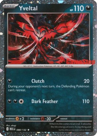 Yveltal (Game Stop) 88 - Miscellaneous Cards & Products Holofoil