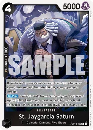 St. Jaygarcia Saturn (OP13-083) - Carrying On His Will Foil