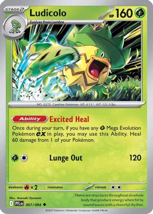 Ludicolo - 007/094 7 - ME02 Phantasmal Flames