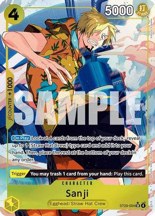 Sanji (Full Art) (ST29-004) - Starter Deck 29: Egghead Foil
