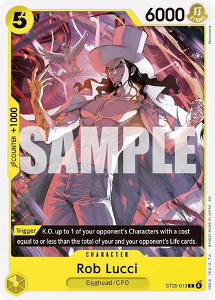 Rob Lucci (ST29-013) - Starter Deck 29: Egghead