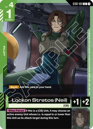 Lockon Stratos (Neil) (ST07-011) - Starter Deck 07 Celestial Drive