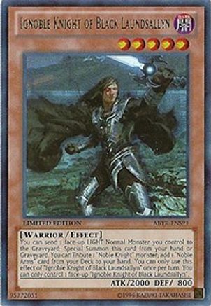 Ignoble Knight of Black Laundsallyn (ABYR-EN000) - Abyss Rising 1st Edition