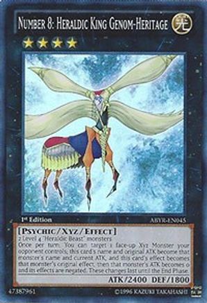 Number 8: Heraldic King Genom-Heritage (ABYR-EN045) - Abyss Rising Unlimited