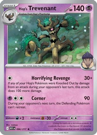 Hop's Trevenant - 096/217 96 - ME Ascended Heroes Holofoil