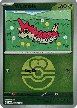 Wurmple (Love Ball) 11 - ME Ascended Heroes Reverse Holofoil