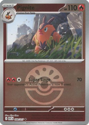Pignite (Friend Ball) 30 - ME Ascended Heroes Reverse Holofoil