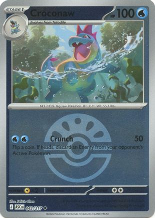 Croconaw (Friend Ball) 42 - ME Ascended Heroes Reverse Holofoil