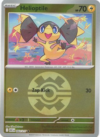 Helioptile (Quick Ball) 63 - ME Ascended Heroes Reverse Holofoil