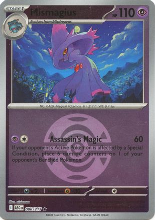 Mismagius (Dusk Ball) 86 - ME Ascended Heroes Reverse Holofoil