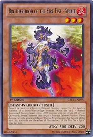 Brotherhood of the Fire Fist - Spirit (CBLZ-EN098) - Cosmo Blazer 1st Edition