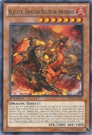 Blaster, Dragon Ruler of Infernos (LTGY-EN040) - Lord of the Tachyon Galaxy Unlimited
