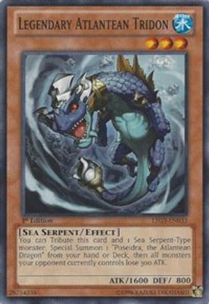 Legendary Atlantean Tridon (LTGY-EN033) - Lord of the Tachyon Galaxy Unlimited