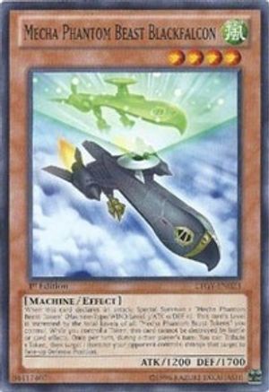 Mecha Phantom Beast Blackfalcon (LTGY-EN023) - Lord of the Tachyon Galaxy Unlimited