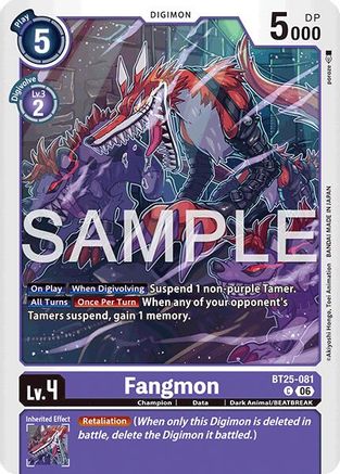 Fangmon (BT25-081) - Dual Revolution