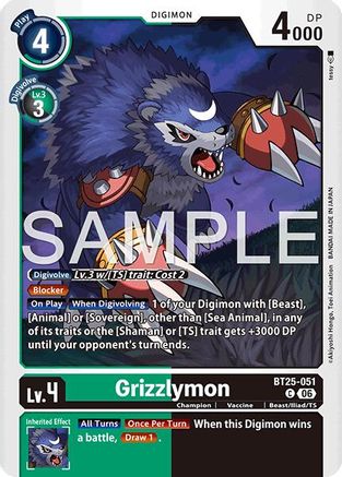 Grizzlymon - BT25-051 (BT25-051) - Dual Revolution