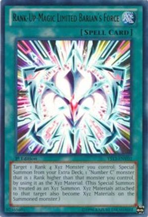 Rank-Up-Magic Limited Barian's Force (YS13-ENV02) - Super Starter: V for Victory Power-Up Pack 1st Edition