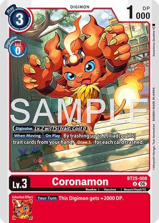 Coronamon (BT25-008) - Dual Revolution