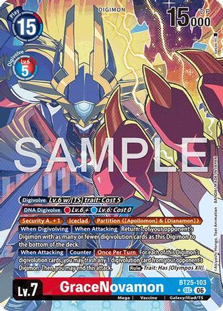 GraceNovamon (Alternate Art) (BT25-103) - Dual Revolution Foil