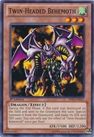 Twin-Headed Behemoth (BP02-EN017) - Battle Pack 2: War of the Giants 1st Edition