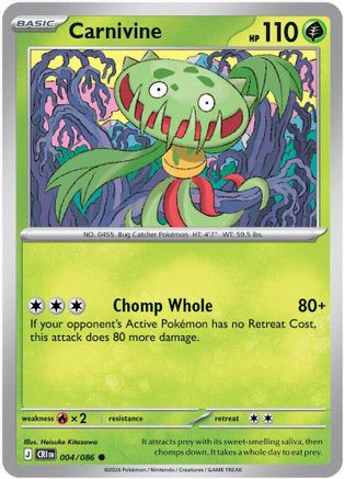 Carnivine 4 - ME04 Chaos Rising Reverse Holofoil