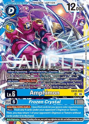 Amphimon // Frozen Crystal (EX12-033) - Digital World Shambala Foil