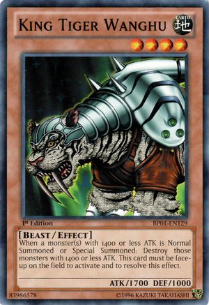 King Tiger Wanghu (Starfoil) (BP01-EN129) - Battle Pack: Epic Dawn 1st Edition
