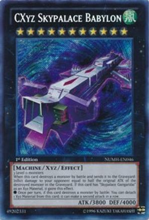 CXyz Skypalace Babylon (NUMH-EN046) - Number Hunters 1st Edition