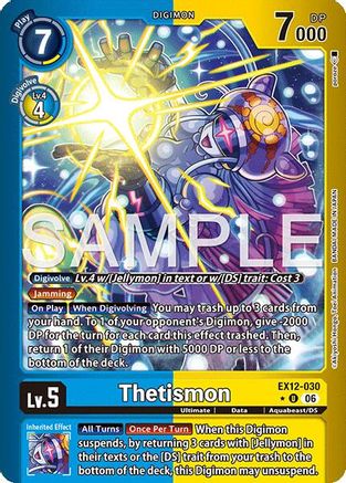 Thetismon (Limited Foil) (EX12-030) - Digital World Shambala Foil