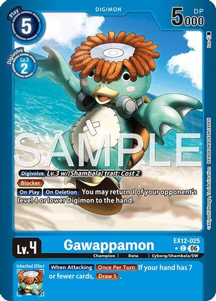 Gawappamon (Limited Foil) (EX12-025) - Digital World Shambala Foil