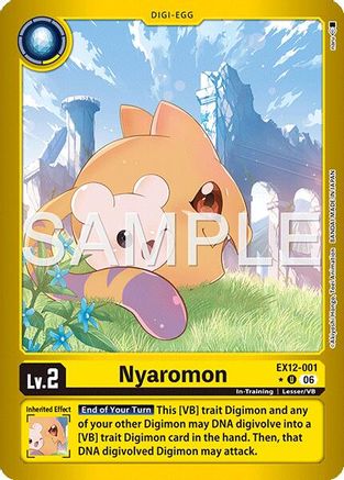 Nyaromon (Limited Foil) (EX12-001) - Digital World Shambala Foil