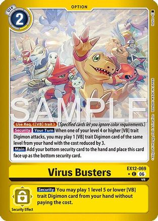 Virus Busters (Limited Foil) (EX12-069) - Digital World Shambala Foil