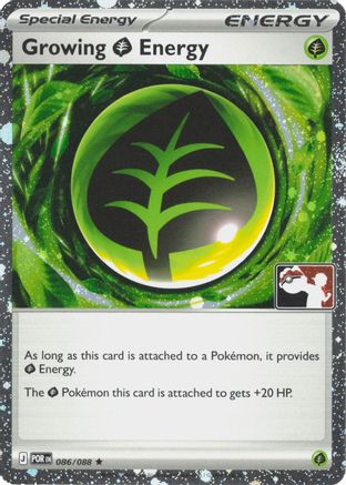 Growing Grass Energy - 086/088 (Cosmos Holo) 86 - Prize Pack Series Cards Holofoil