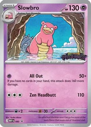 Slowbro - 083 (Pitch Black Stamped) 83 - ME Mega Evolution Promo Holofoil