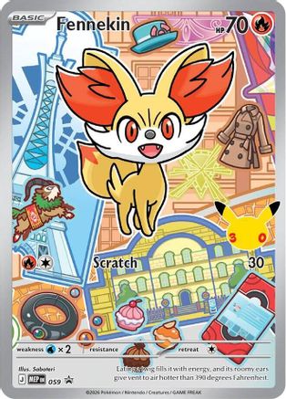 Fennekin - 059 59 - First Partner Collection 2026 Holofoil
