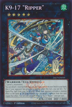 K9-17 Ripper (Alternate Art) (26LP-EN010) - Limited Pack World Championship 2026 1st Edition