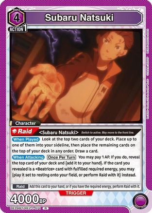 Subaru Natsuki (071) (UE24BT/REZ-1-071) - UE24BT ReZERO Starting Life in Another World Foil