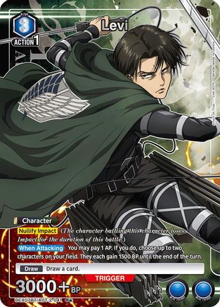 Levi (041) (R*) (UEX07BT/AOT-2-041) - UEX07BT Attack on Titan Vol 2 Foil