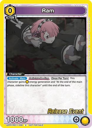 Ram (006) (UEPR/REZ-1-006) - UE24BT ReZERO Starting Life in Another World Release Event Cards