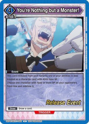 You're Nothing but a Monster! (UEPR/REZ-1-065) - UE24BT ReZERO Starting Life in Another World Release Event Cards