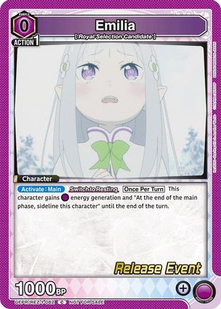 Emilia (082) (UEPR/REZ-1-082) - UE24BT ReZERO Starting Life in Another World Release Event Cards