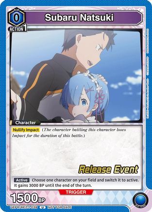 Subaru Natsuki (039) (UEPR/REZ-1-039) - UE24BT ReZERO Starting Life in Another World Release Event Cards