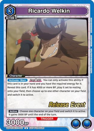 Ricardo Welkin (UEPR/REZ-1-047) - UE24BT ReZERO Starting Life in Another World Release Event Cards