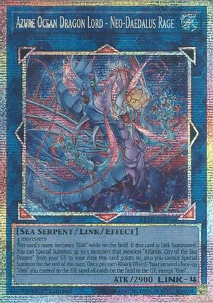 Azure Ocean Dragon Lord - Neo-Daedalus Rage (Starlight Rare) (BETB-EN046) - Beyond the Brave 1st Edition