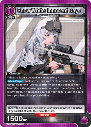 Snow White: Innocent Days (027) (UP01BT/NIK-2-027) - UP01BT GODDESS OF VICTORY NIKKE Precious Booster Foil