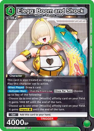 Elegg: Boom and Shock (UP01BT/NIK-2-045) - UP01BT GODDESS OF VICTORY NIKKE Precious Booster Foil